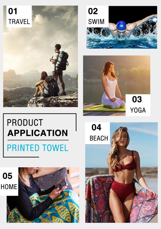 Yeni Şekiller Rahat Yumuşak Mikrofiber Plaj Havlu Hızlı Su Emimi Yazdırılmış Plaj Havlu Özel Baskı 1