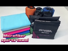 Toptan özel sıcak satış geri dönüştürülmüş hızlı kuru mikrofiber spor havlusu