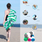 Multi-Color Beach Towel with Reinforced Stitching for Stylish Outdoor Use
